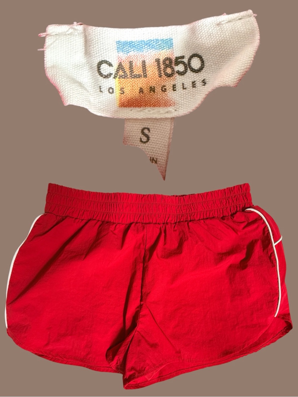 Cali 1850 Los Angeles Red Track Shorts – Size S – Worn Once – Excellent Conditio